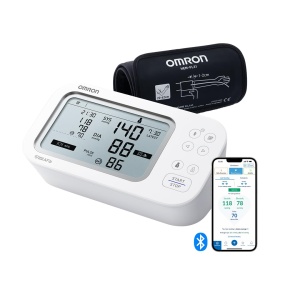 Tensiometru digital OMRON X7 Smart AFib detectie fibrilatie atriala Bluetooth manseta Intelli Wrap 22-42 cm