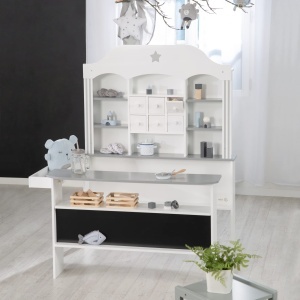 Teren de joaca pentru copii Roba Candyshop, cu accesorii, alb, 120.5x107x95 cm - Img 2