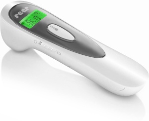 Termometru clinic cu infrarosu Reer Colour SoftTemp 3in1 pentru bebelus cu detector optic de febra alb - Img 4