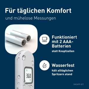 Termometru digital OMRON Gentle Temp 730 contactless pentru frunte cu senzor de distanta si memorie - Img 7