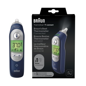 Termometru pentru urechi Braun ThermoScan(r) 7+ connect | Compatibil cu aplicatia Braun Family Care(tm) | Tehnologie de precizie(r) a varstei | Afisaj digital cu coduri de culori | Prietenos cu bebelusii si copiii mici - Img 8