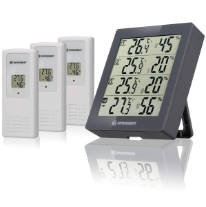 Termometru si Higrometru BRESSER Quadro - 4 senzori, masurare umiditate si temperatura - Img 1