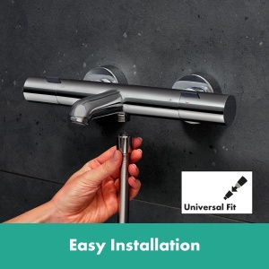 Termostat de cada hansgrohe Ecostat Fine, crom, cu SafetyStop, pentru 2 consumatori - Img 7