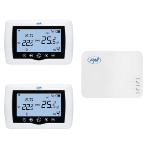 Termostat Inteligent PNI CT410 PRO, Wireless, Control 2 Zone, Alb