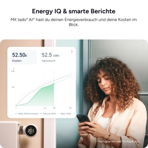 Termostat inteligent tado X cu control prin aplicatie, instalare usoara, economisire energie - Img 6