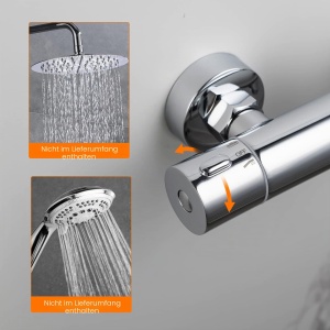 Termostat pentru dus GRIFEMA G17005 Berlin, crom, cu protectie impotriva arsurilor - Img 6