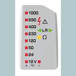 Tester de tensiune Benning DUSPOL Expert 50262 12-1000V ACDC RosuNegru - Img 4