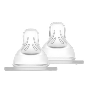 Tetina pentru biberoane MAM, marimea 2, set 2 bucati, silicon SkinSoft, 4 luni - Img 2