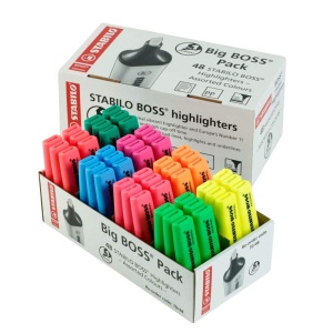 Textmarker STABILO BOSS ORIGINAL, 9 culori, 2-5 mm, tehnologie anti-uscare