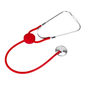 Theo Klein 4608 Stetoscop metalic I Dispozitiv de ascultare de inalta calitate pentru copii I Amplifica sunetele inimii si respiratiei I Dimensiuni 63