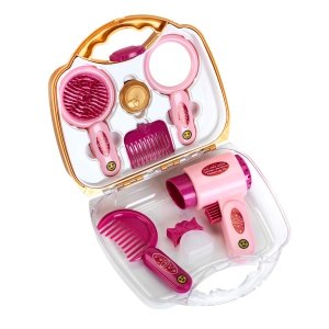 Theo Klein 5273 Husa de coafura I Cu uscator de par, accesorii de styling extinse, oglinda, perie si multe altele I Dimensiuni: 21,5 cm x 8,5 cm x 19 cm I Jucarii pentru copii de la 3 ani - Img 2