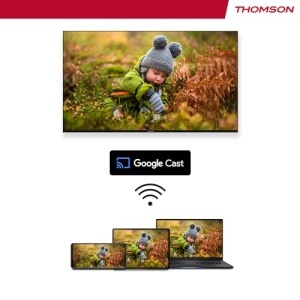 Thomson 43 inch (109cm) QLED Central Stand Google Smart TV, Wi-Fi, Dolby Audio, Bluetooth 5.1, Tuner triplu (cablu/satelit/antena), HDMI, CI+, Panou A+ - 43QG5C14 - Img 13