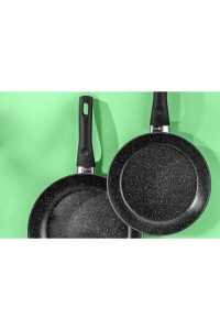 Tigaie antiaderenta Ballarini Vipiteno, aluminiu, 24 cm, negru cu puncte albe - Img 7