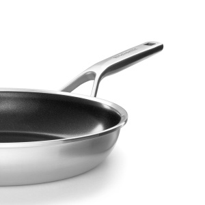 Tigaie antiaderenta KitchenAid Multi-Ply din otel inoxidabil, 24 cm, argintie - Img 7