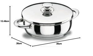 Tigaie cu capac Lacor 40626, 26 cm, calitate superioara - Img 2