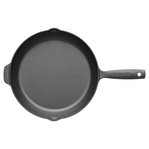 Tigaie din fonta Fiskars Folken 28 cm neagra pentru toate tipurile de plite si gratare - Img 3