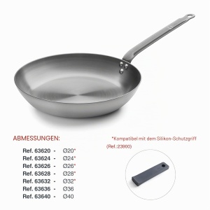Tigaie din fonta LACOR, 28 cm, gri, durabila si usor de curatat - Img 3