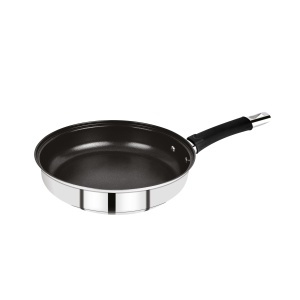 Tigaie din inox Bergner 24 cm cu antiaderenta si manere din silicon