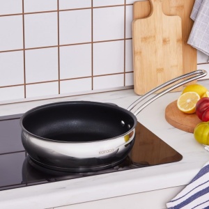 Tigaie din inox Karaca Emirgan 22 cm, capacitate 2.3 L, antiaderenta - Img 4