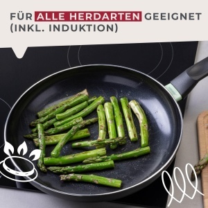 Tigaie Fackelmann Brandao 28 cm Aluminiu Reciclat Invelis Ceramic PFAS-Free Negru - Img 5