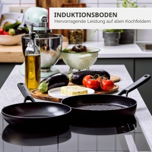 Tigaie pentru clatite KitchenAid Classic, 24 cm, neagra, antiaderenta - Img 6