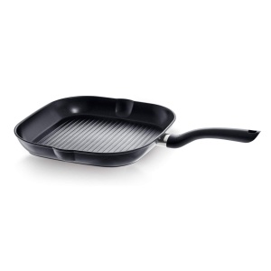 Tigaie pentru gratar Fissler Cenit/aluminiu (28 x 28 cm - patrat) Tigaie acoperita cu friptura - inductie