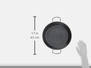 Tigaie pentru paella IBILI Gandia 32 cm otel negru fabricata in Spania - Img 5
