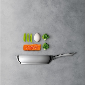 Tigaie Silit Talis 24 cm Inox Antiaderenta Ceramica Inductie - Img 2