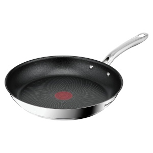 Tigaie Tefal Infinite 28 cm din otel inoxidabil, antiaderenta, cu indicator de temperatura