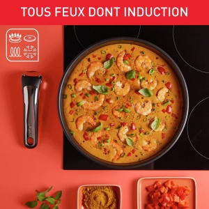 Tigaie Tefal Ingenio Praferenz 24 cm, inox, antiaderenta, pentru inductie - Img 3