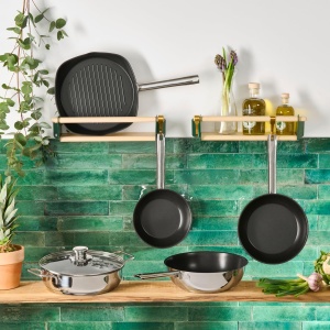 Tigaie wok Green Life Edena, 28 cm, otel inoxidabil, antiaderenta - Img 4