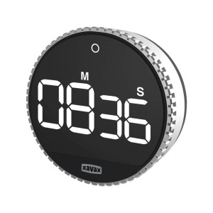 Timer Digital Xavax cu Magnet, NegruSilver, pentru Bucatarie si Sport