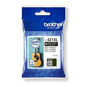 Tinta Brother LC-421XLBK Neagra, 500 pagini, pentru DCP-J1050DW, DCP-J1140DW, MFC-J1010DW - Img 2