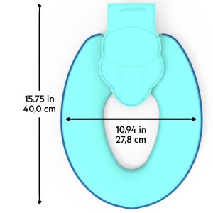 Toaleta pentru copii Bright Starts Disney Baby Stitch, culoare albastra, cu manere anti-alunecare - Img 8