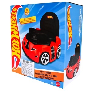Toaleta pentru copii Hot Wheels 2-in-1, design masina de curse, rosu - Img 6