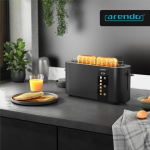 Toaster 2 felii Arendo LEVEL TOUCH, 1000W, 6 trepte rumenire, display LED, negru - Img 6