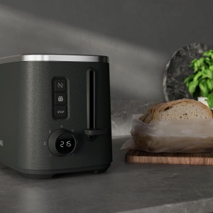 Toaster AEG Deli, 7 setari de rumenire, functie de dezghetare, culoare antracit - Img 6