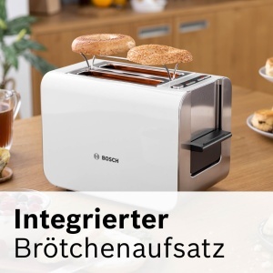 Toaster Bosch Styline TAT8611N, 800W, Functie Lift, InoxAlb - Img 4