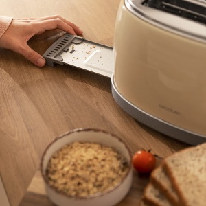 Toaster Cecotec ToastTaste 800 Vintage, 850W, 2 felii, Galben - Img 4