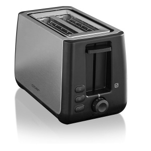 Toaster Cloer 3569 Negru 1000W Functie Check si Design din Inox - Img 5
