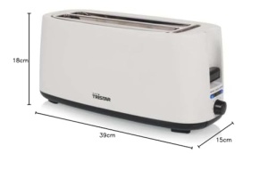 Toaster cu fante lungi Tristar BR-1057, 1400W, 7 trepte de rumenire, alb - Img 8