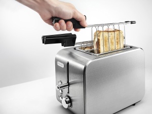 Toaster DeLonghi CTX2203.S, 2 felii, 550W, argintiu - Img 5