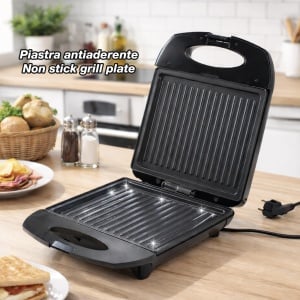 Toaster electric Beper P101TOS040 pentru 4 felii, 1400 W, placi antiaderente - Img 3