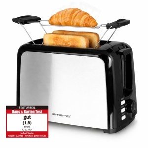Toaster Emerio TO-123924, 750W, 2 fante extra late, negru