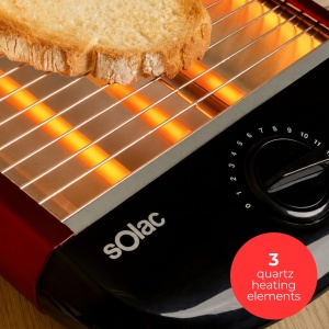 Toaster Horizontal Solac 900 W, 12 Braunungsstufen, Suprafata 24,5 x 18,5 cm - Img 5
