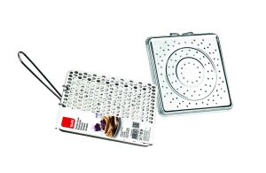 Toaster Ibili pentru aragaz pe gaz, 20x20 cm, metal argintiunegru - Img 4
