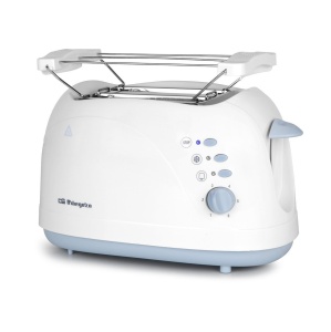 Toaster Orbegozo TO 3010, 750 W, 6 trepte, functie de decongelare