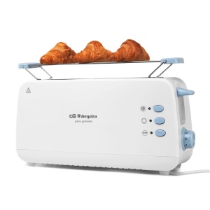 Toaster Orbegozo TO 4012, 850 W, alb, cu 7 nivele de rumenire