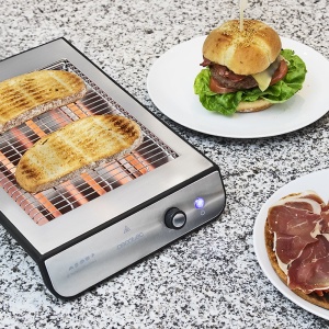 Toaster orizontal Cecotec Turbo Easy Toast Inox, 900 W, 6 trepte, argintiu - Img 2