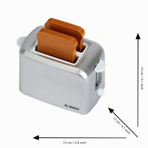 Toaster pentru copii Theo Klein 9210 cu functie mecanica, 2 felii toast, 15 cm x 12 cm x 10,5 cm - Img 4